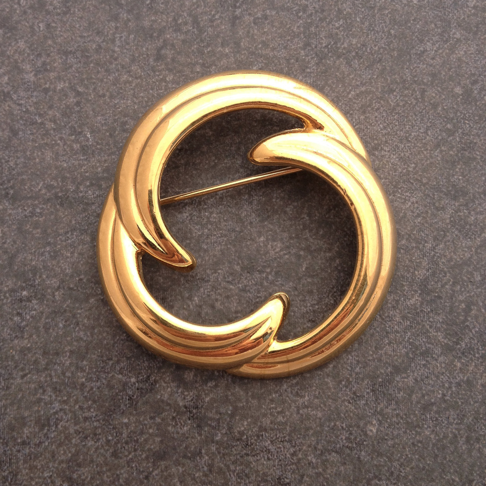 Vintage Swirl Brooch by Napier